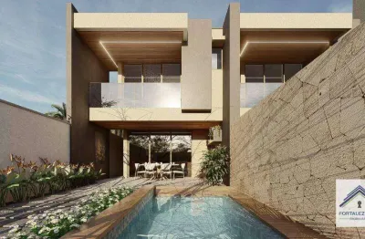 Casa com 4 dormitórios à venda, 154 m² por r$ 729.000,00 - edson queiroz - fortaleza/ce
