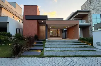 Casa em condomínio fechado com 3 quartos à venda na avenida atlântica, 2303, cidade alpha, eusébio por r$ 1.265.000