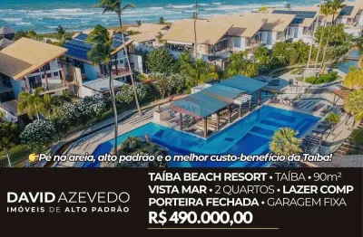 Venda - apartamento taíba beach resort - 90m² - 2 qtos (1 suíte) - lazer completo - vista mar