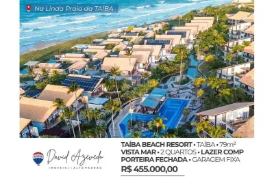Venda - apartamento taíba beach resort - 79m² - 2 qtos (1 suíte) - lazer completo - vista mar