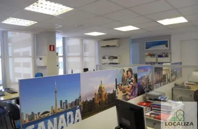 Conjunto comercial em cerqueira césar, sp, com 100m², garagem e ar condicionado