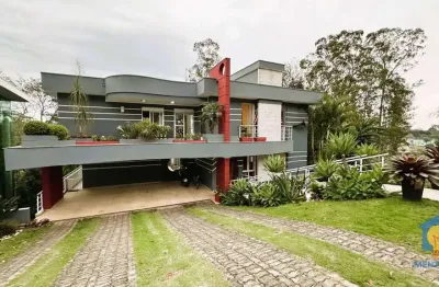 Casa com 4 suítes  à venda, 560 m² por r$ 2.700.000 - granja viana - parque das artes - embu das artes/sp