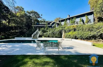 Casa com 4 suítes, 408 m² - venda por r$ 2.400.000 ou aluguel por r$ 15.600/mês - granja viana - vila real do moinho velho - embu das artes/sp