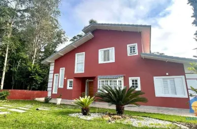 Casa com 5 suítes à venda, 300 m² por r$ 1.750.000 - granja viana - parque das artes - embu das artes/sp