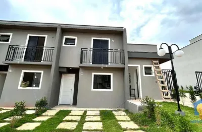 Casa nova com 3 dormitórios à venda, 70 m² por r$ 475.000 - chácara ondas verdes - cotia/sp