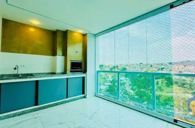 Apartamento com 3 dormitórios para alugar, 130 m² por r$ 4.300/mês - centro - embu das artes/sp
