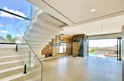 Casa em condomínio fechado com 4 quartos à venda na rua das palmas, 5, alphaville dom pedro 2, campinas, 380 m2 por r$ 4.450.000