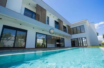 Casa em condomínio fechado com 4 quartos à venda na estrada municipal adelina segantini cerqueira leite, 1000, loteamento mont blanc residence, campinas, 540 m2 por r$ 4.300.000