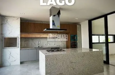 Casa a venda no bairro jardim do lago, uberaba - 3 suites, area de lazer e energia fotovoltaica