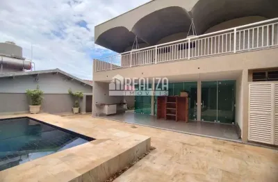 Casa de luxo em condominio com 5 dormitorios em morada das fontes, uberaba.