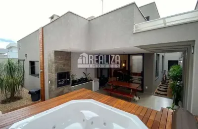 Casa com 4 dormitorios e varanda gourmet no condominio estancia dos ipes, uberaba