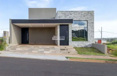 Encantadora casa a venda no loteamento fechado parque dos buritis 2, em uberaba