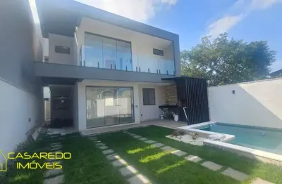 Casa em condomínio fechado com 4 quartos à venda em vargem pequena, rio de janeiro , 180 m2 por r$ 1.400.000