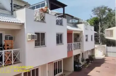 Casa em condomínio fechado com 4 quartos à venda no pechincha, rio de janeiro , 180 m2 por r$ 756.000