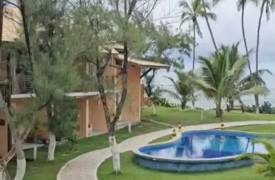 Pé na areia - village 3/4 suite e varanda com vista mar - localização top