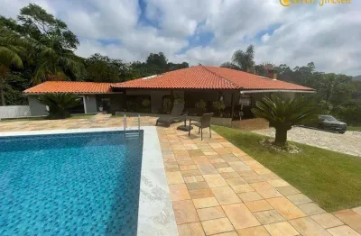 Chácara com 4 dormitórios à venda, 4400 m² por r$ 3.500.000 - parque jacarandas - arujá/sp