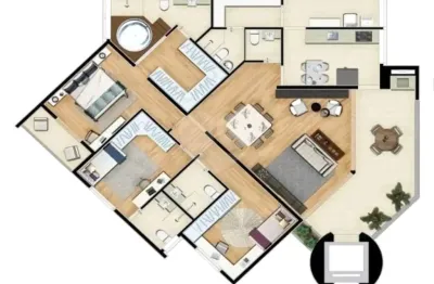 Apartamento com 3 quartos à venda em vila guiomar - sp