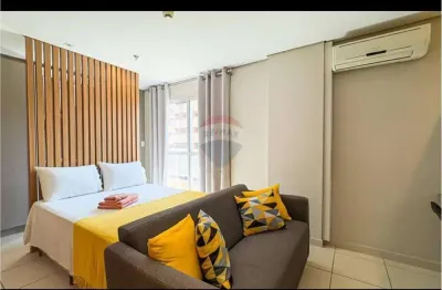 Apartamento flat mobiliado com 1 quarto para alugar no nova aliança 27m²