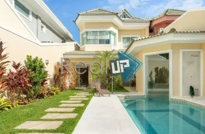 Casa em condomínio fechado com 5 quartos à venda na rua mário albuquerque, barra da tijuca, rio de janeiro, 435 m2 por r$ 3.800.000