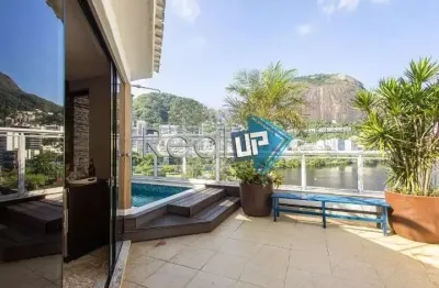 Cobertura com 5 quartos à venda na rua professor abelardo lobo, lagoa, rio de janeiro, 204 m2 por r$ 4.400.000