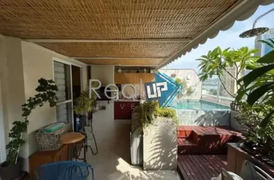 Cobertura com 3 quartos à venda na rua engenheiro marques porto, humaitá, rio de janeiro, 138 m2 por r$ 2.200.000
