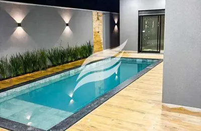 Linda casa 03 suítes e com piscina à venda no condomínio alphaville 2