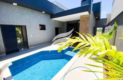 Linda casa 03 suítes com piscina à venda no condomínio quinta do ipê