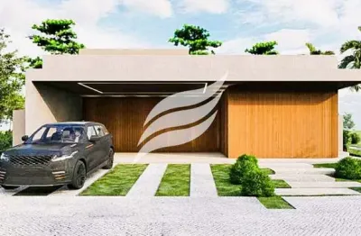 Casa 03 suítes em construção à venda no condomínio alphaville 2