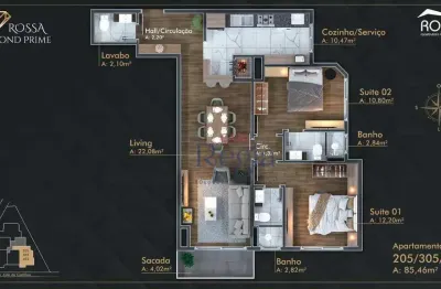 Apartamento com 2 dormitórios à venda, 87 m² por r$ 1.199.000,00 - centro - canela/rs