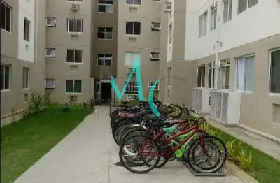 Apartamento com 2 dormitórios para alugar, 46 m² por r$ 850,00/mês - guaratiba - rio de janeiro/rj