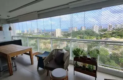 Apartamento alto padrão em patamares, no greenville etco, 4/4 sendo 3 suites, reformado