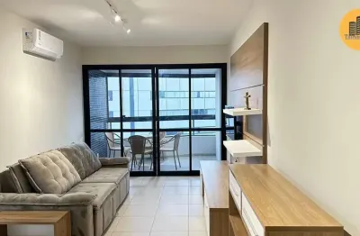 Apartamento padrão em alphaville, são 50m², bem dividido, com área de lazer, vendido todo mobiliado.