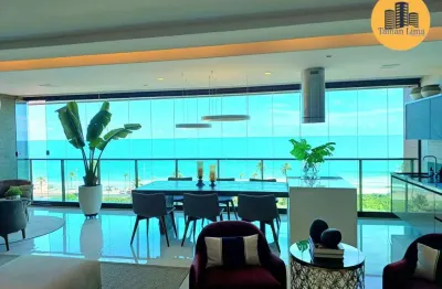 Apartamento alto padrão frente mar, na praia de jaguaribe, com 4 suites, todo reformado, prédio novo d´azur