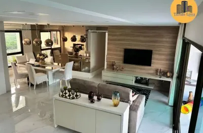 Apartamento alto padrão no le parc, nascente, planta com 166m², porteira fechada, andar alto, reformado