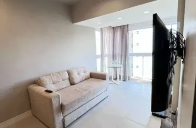 Apartamento em alphaville, finamente decorado, são 2 dormitorios com closet, reversivel para 3/4