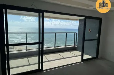 Apartamento frente mar em jaguaribe, com 3 suites, prédio novo, vista fantástica,