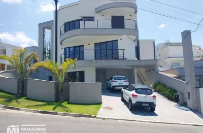 Sobrado de alto padrão com piscina, sauna, cascata, 04 suítes e 6 vagas  à venda, 336 m² por r$ 3.150.000 - residencial real park - arujá/sp