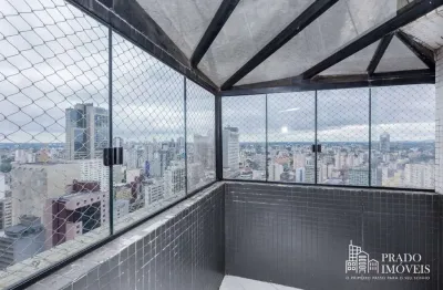 Apartamento à venda, cobertura  93 m² privativos, 3 dormitórios, 1 suíte, centro, curitiba, pr
