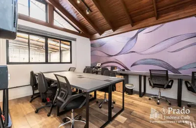 Sala em coworking mobiliada para locação, 17 m² privativos, mercês, curitiba, pr