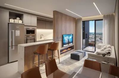 Lançamento à venda, 74 m² privativos, 2 dormitórios 1 sendo suíte, 1 vaga,  cabral, curitiba, pr
