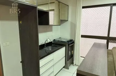 Apartamento com 1 quarto todo mobiliado à venda, 28 m² privativa- cabral - curitiba/pr