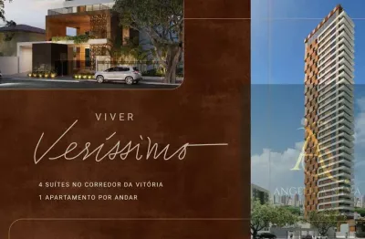 Apartamento para venda em salvador, vitória, 4 dormitórios, 4 suítes, 5 banheiros, 3 vagas