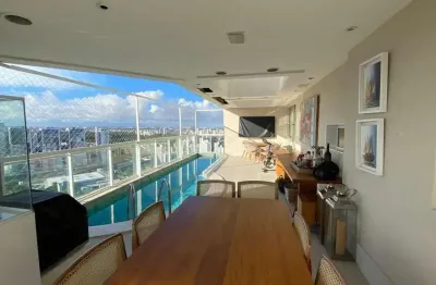 Cobertura para venda em salvador, pituba, 3 dormitórios, 3 suítes, 4 banheiros, 6 vagas