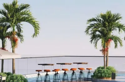 Flat para venda em joão pessoa, bessa, 1 dormitório, 1 banheiro