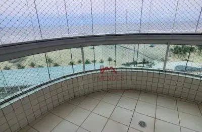 Apartamento para alugar, 98 m² por r$ 9.090,00 - vila guilhermina - praia grande/sp