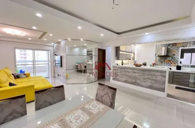 Apartamento com 4 dormitórios à venda, 155 m² por r$ 1.590.000,00 - vila guilhermina - praia grande/sp