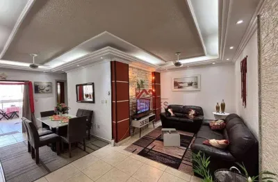 Apartamento com 2 dormitórios à venda, 93 m² por r$ 639.000,00 - tupi - praia grande/sp