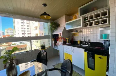 Apartamento com 2 dormitórios à venda, 87 m² por r$ 450.000,00 - aviação - praia grande/sp
