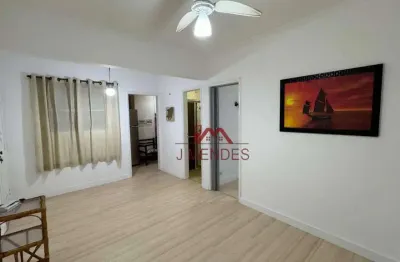 Apartamento com 1 dormitório à venda, 40 m² por r$ 265.000,00 - aviação - praia grande/sp