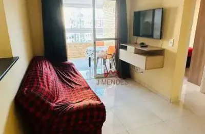 Apartamento com 1 dormitório à venda, 50 m² por r$ 349.000,00 - vila guilhermina - praia grande/sp